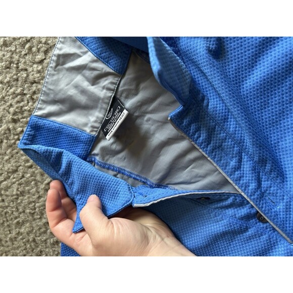 Nike Golf Men's Size XXL Blue Gray Textured Short Sleeve Polo Shirt - Picture 4 of 5